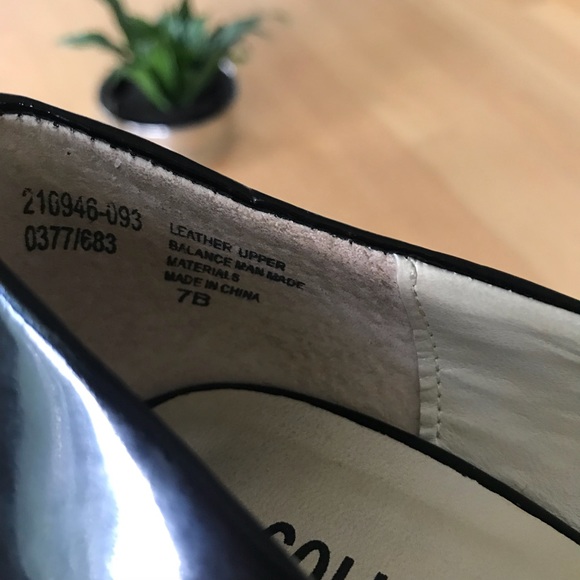 Colin Stuart Black Peep Toe Patent Leather Heels - Picture 8 of 8